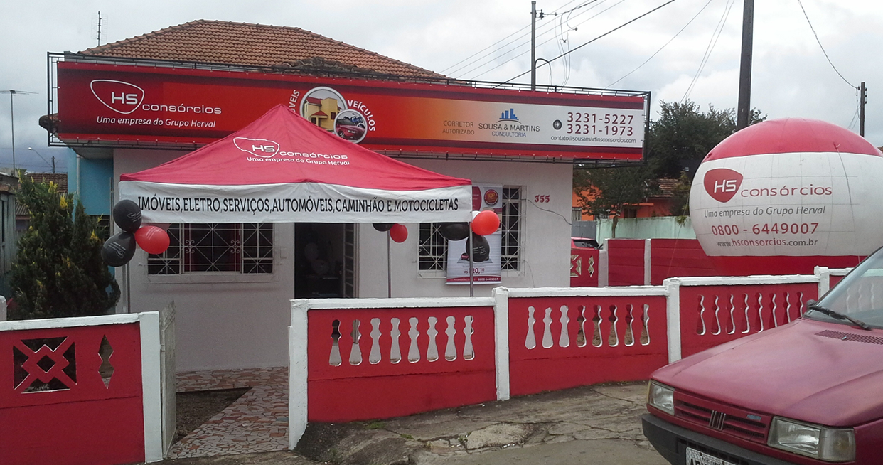 Sousa & Martins Consultoria (Corretor Autorizado HS Consórcios I Avenida do Ouro, n° 355, Centro – Carambeí/PR